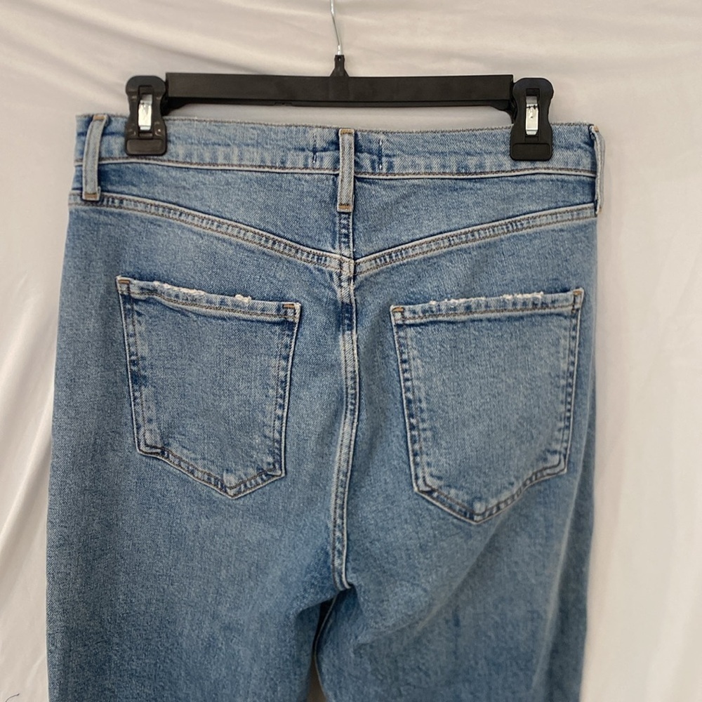AGOLDE Riley Crop: High Rise Straight Crop Stretch Jeans 28 - Picture 6 of 7
